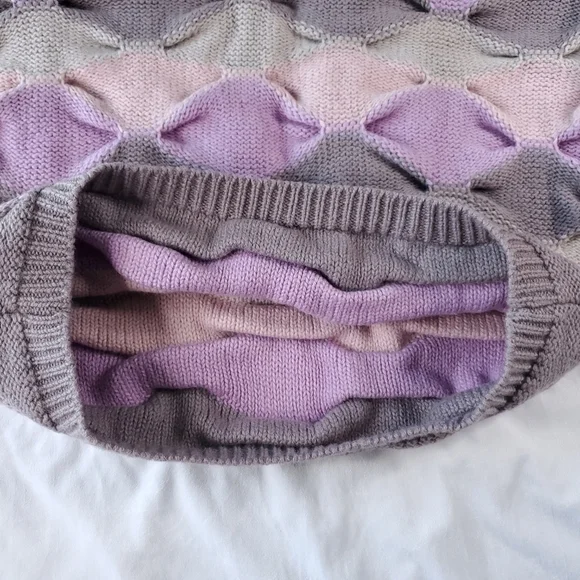 Heavyweight Vintage Wool Oversized Chunky Knit Pastel Sweater - Picture 7 of 16